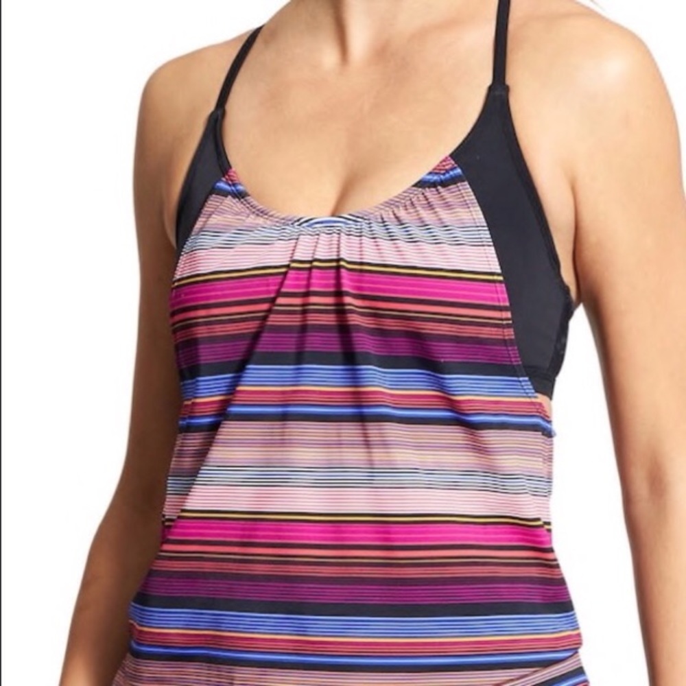 NWT Althea Capri stripe blousy tankini.